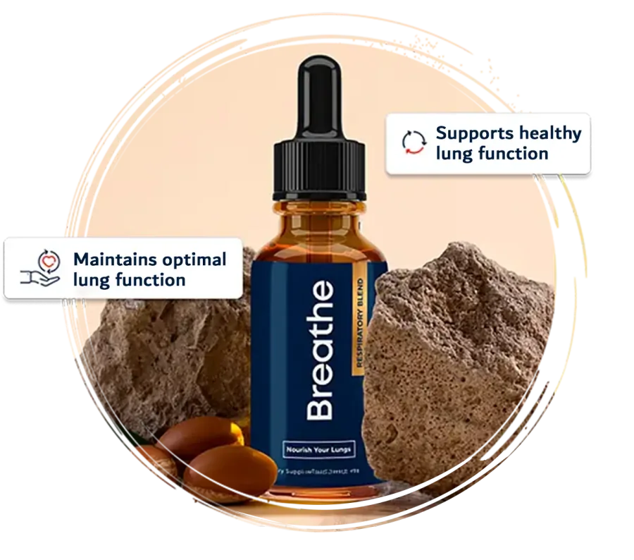 Breathe respiratory wellness supplement bottles